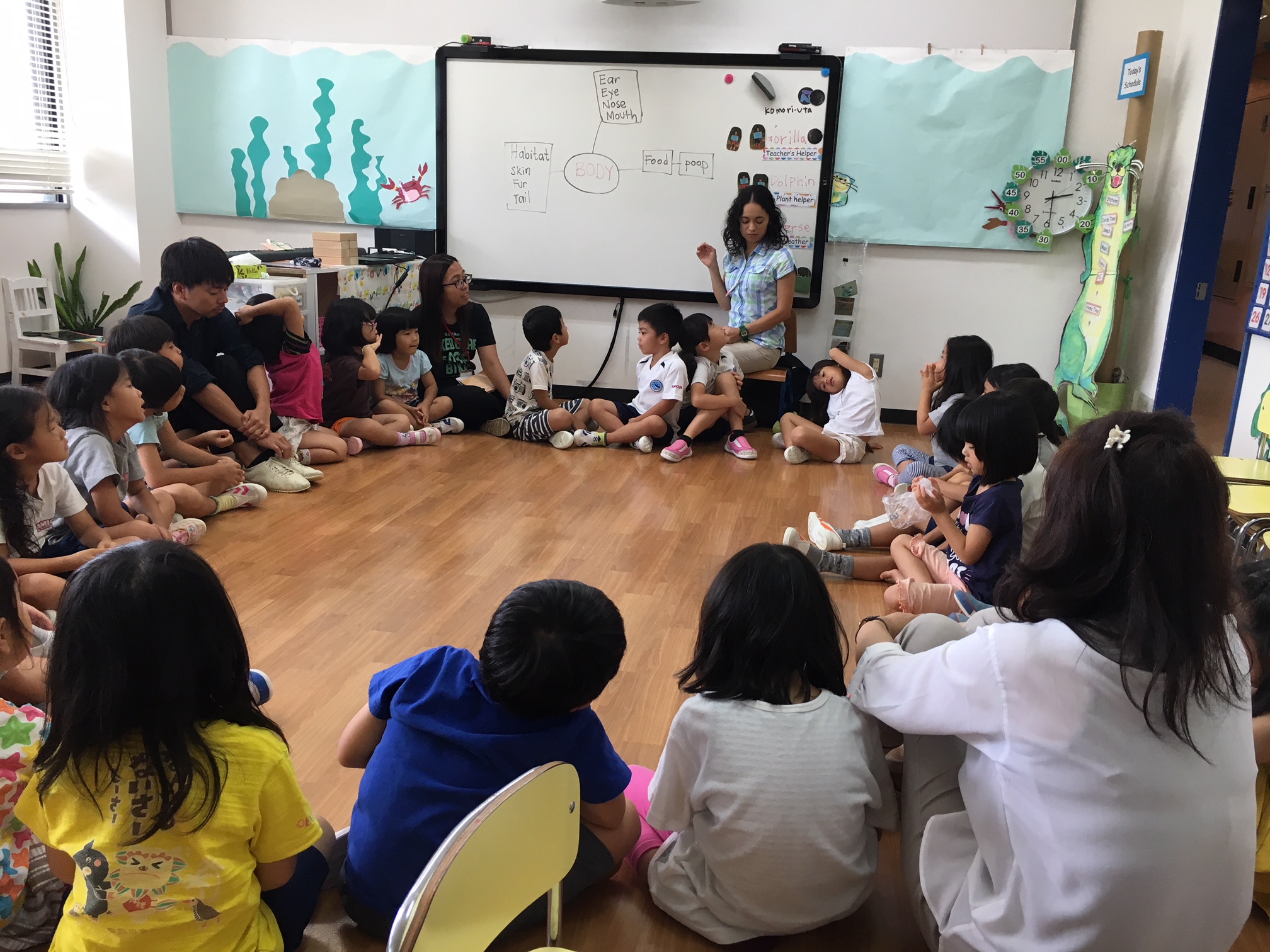 幼稚園 トピックの話し合い 沖縄アミークスインターナショナル 幼稚園 小学校 中学校